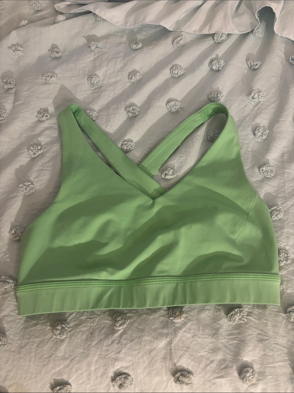 lululemon athletica Light Green Crossback Sports Bra